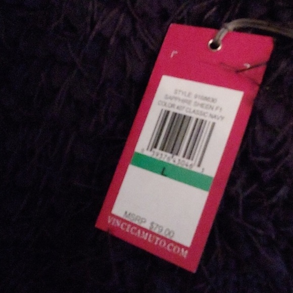 Vince Camuto 🆕 NWT Black Eye Lash Sweater - Picture 4 of 6